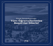 Final Sınavlarında Tüm Öğrencilerimize Başarılar!