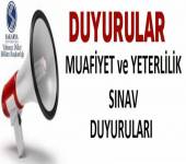 İngilizce Muafiyet ve Yeterlilik Sınavları