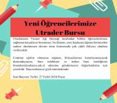 Yeni Öğrencilerimize Utrader Bursu