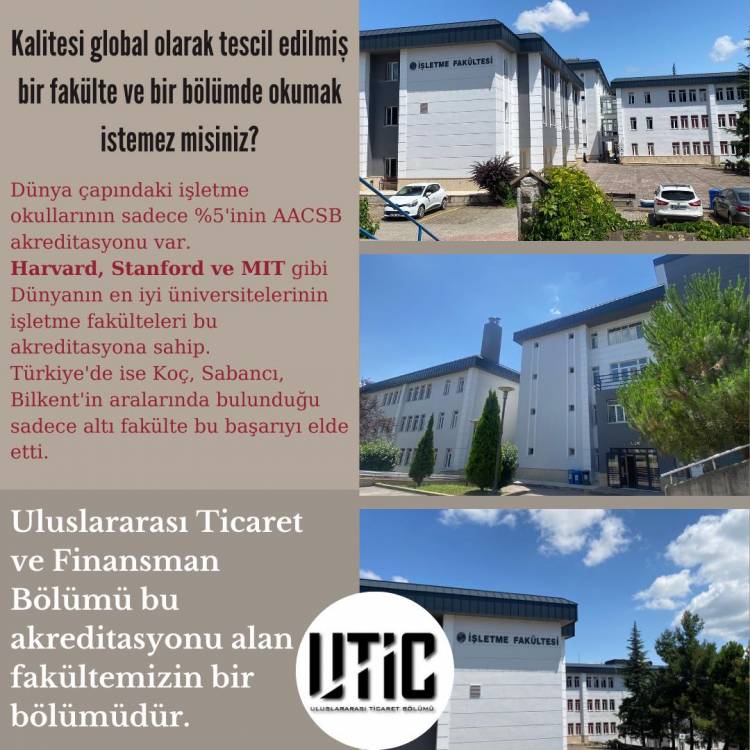 Kalitesi global olarak tescil edilmiş bir fakülte ve bölümde okumak ister misiniz?