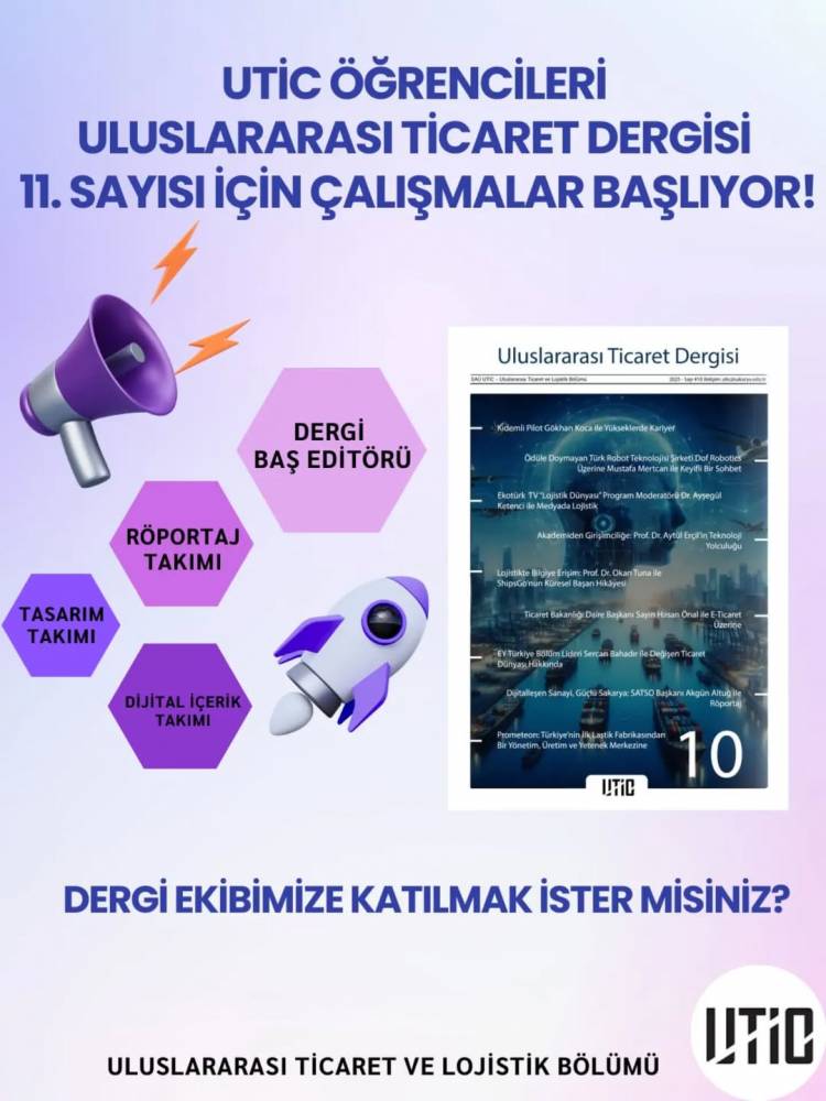 Dergi Ekibimize Katılmak İster misiniz?