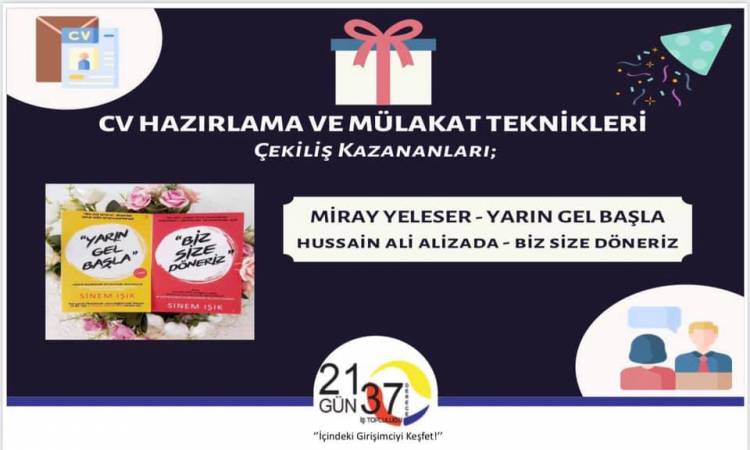 CV Hazırlama ve Mülakat Teknikleri etkinliğimizi gerçekleştirdik