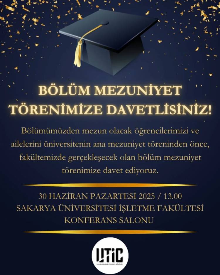 Bölüm Mezuniyet Törenimiz Hk.