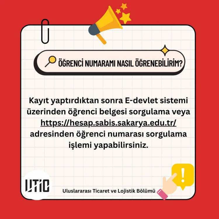 Bölümümüze hoş geldiniz!