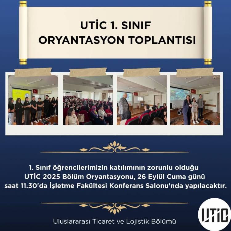 1. Sınıf Oryantasyon Toplantısı
