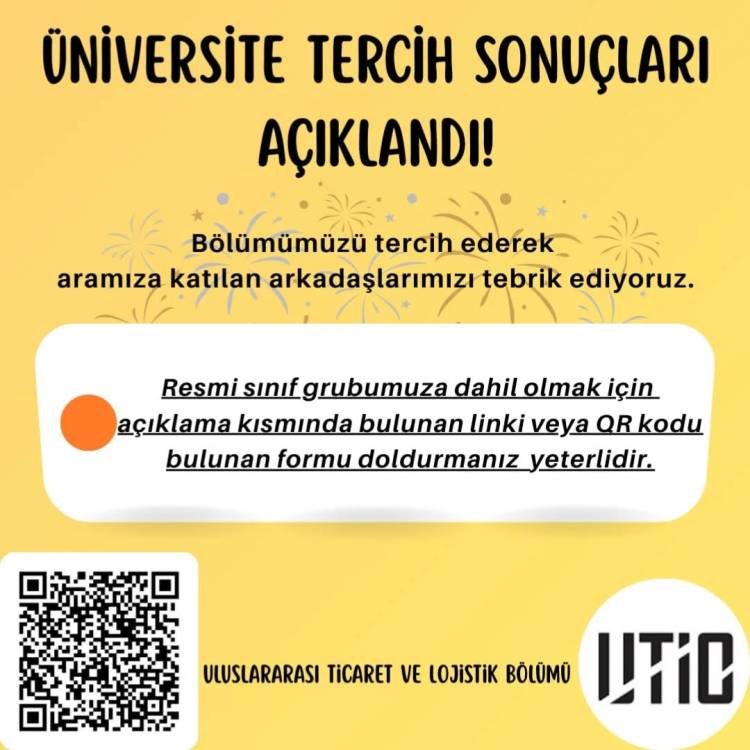 Yeni Kazanan Öğrencilerimizin Dikkatine